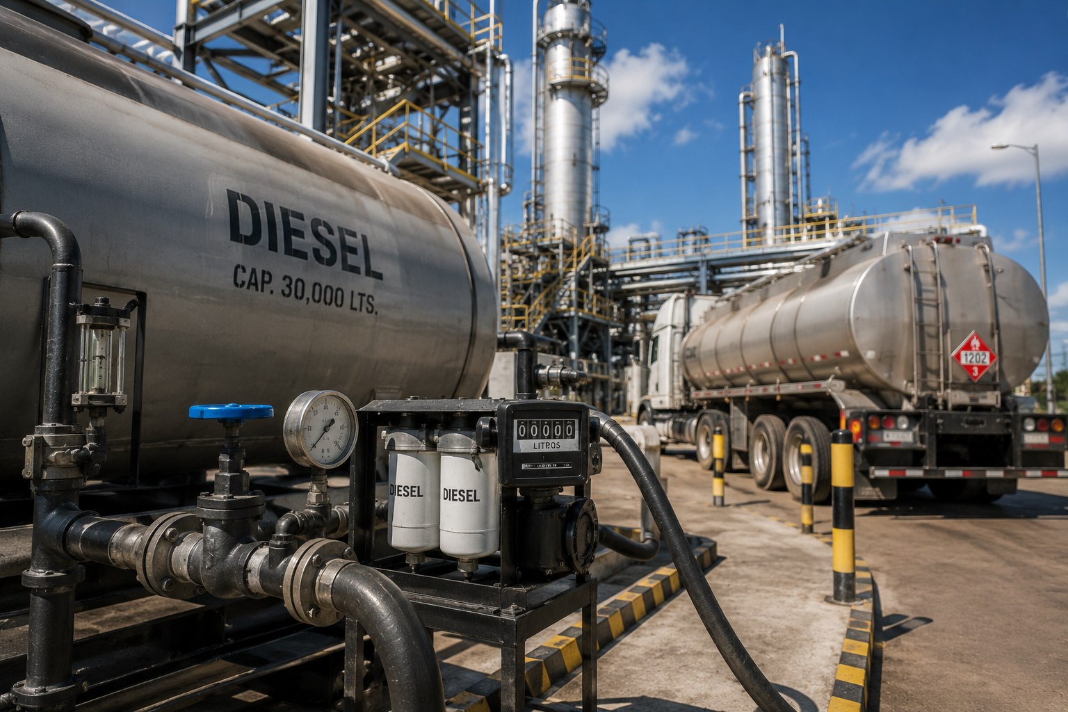 Suministro de diésel para procesos industriales