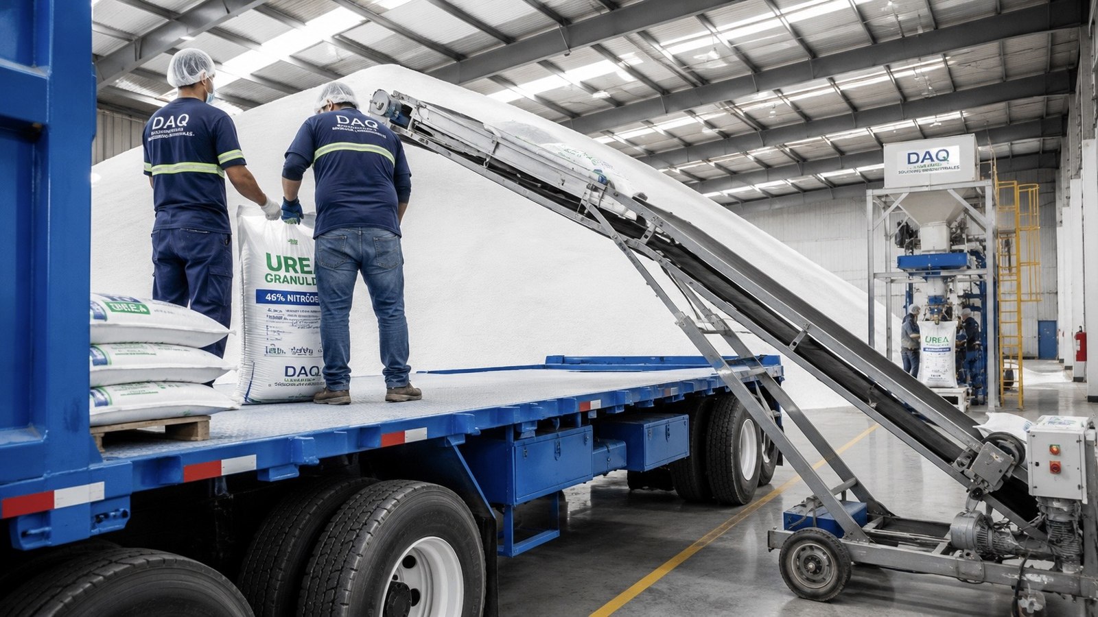 Equipo DAQ cargando producto para su distribución